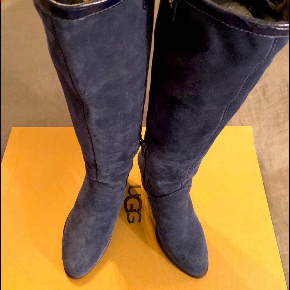 UGG Navy Blue Suede Boots